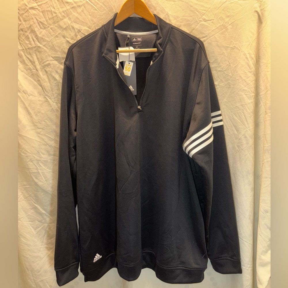 Adidas Climalite Mens Black Pullover 3XL
